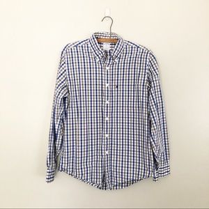 Brooks Brothers Men’s Grey Blue Button Down Shirt